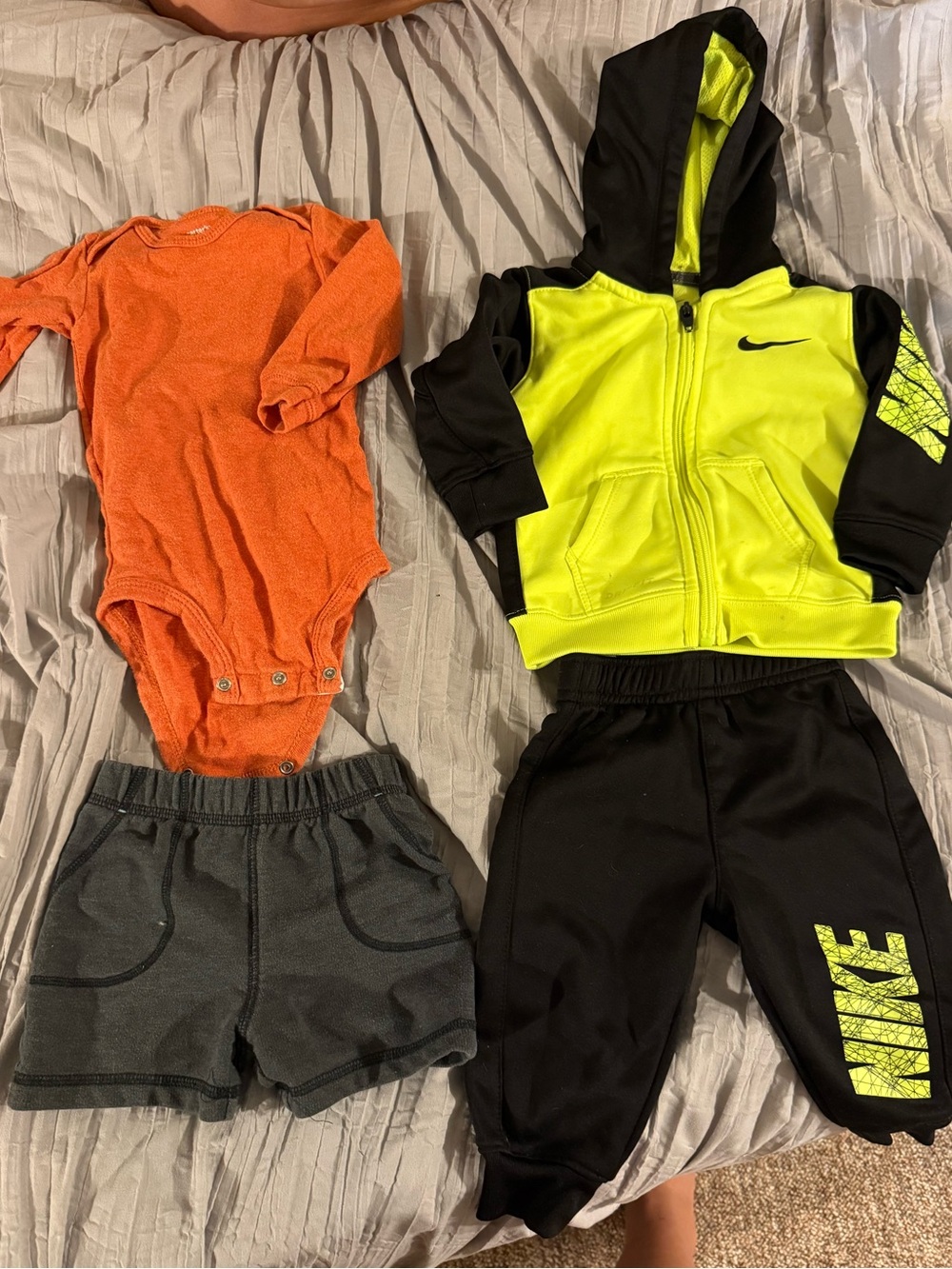 Nike & Long Sleeve Onsie Set
